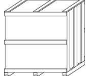 Cleated Panelboard - Cap on Base - Cleated Plywood Deck - Typically corrugated