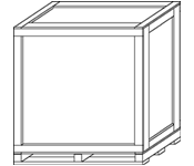 Locking Corners - Cap on Base - Locking Cleated Plywood Skid