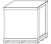 Locking Corners - Cap on Base - Locking Cleated Plywood Skid - Min. Cleating