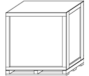 Locking Corners - Cap on Base - Locking Cleated Plywood Skid - No Top Cleats
