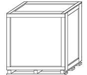 Locking Corners - Base in Cap - Locking Cleated Plywood Skid - Drop Ends
