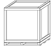 Load-Bearing Corners - Cap on Base - Locking Cleated Plywood Skid