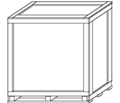 Load-Bearing Corners - Base in Cap - Locking Cleated Plywood Skid - Drop Ends