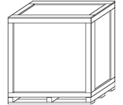 Load-Bearing Corners - Base in Cap - Locking Cleated Ply Skid - Top Cleats Reversed