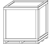 Load-Bearing Corners - Cap on Base - Locking Cleated Plywood Skid