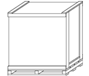 Locking Corners - Cap on Base - Locking Lumber Skid - Limited Cleating