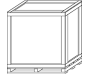 Load-Bearing Corners - Cap on Base - Locking Lumber Skid