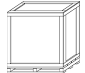 Load-Bearing Corners - Cap on Base - Locking Lumber Skid