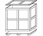 Wood Container Drawing of Sleeve Closure Condition