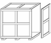 Wood Container Drawing of End Off Closure Condition