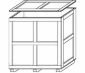 Wood Container Drawing of Top Off Closure Condition